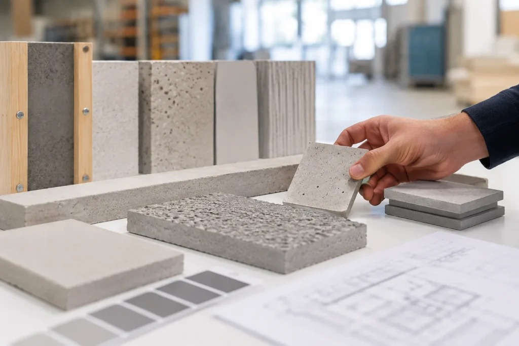 Materialbemusterung